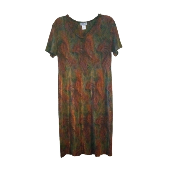 Robbie Bee Dresses & Skirts - Vintage 90's Shimmering Event Dress Robbie Bee Metallic Multicolored Pullover 10